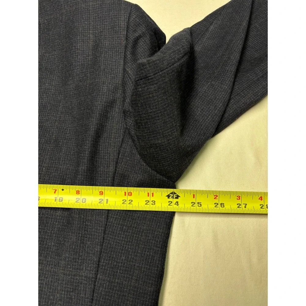 Jos A Bank Executive Collection Grey Glen Plaid 100% Wool Suit Men 2Pc 43R 38x28